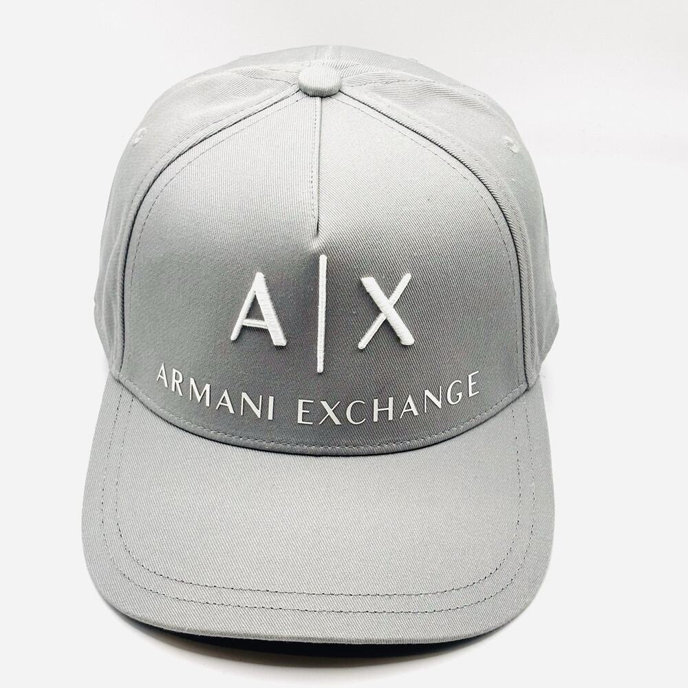Armani Exchange A|X Logo Baseball Cap Taupe Adjustable Snapback Strap Adjustable - Picture 4 of 6